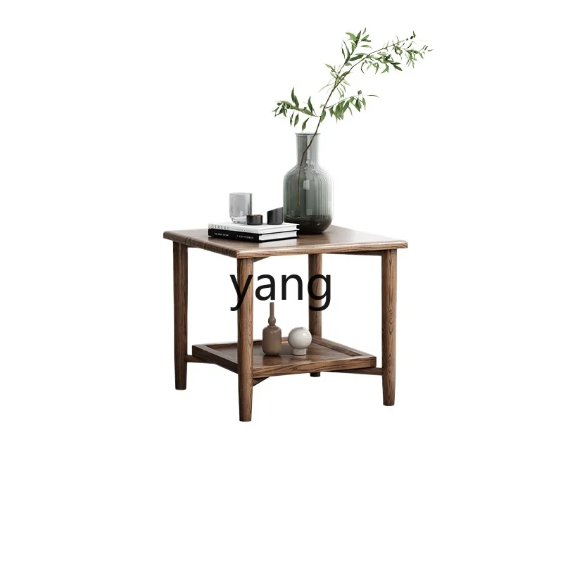 

LTT Nordic all solid wood sofa side table living room balcony small coffee table bedside table