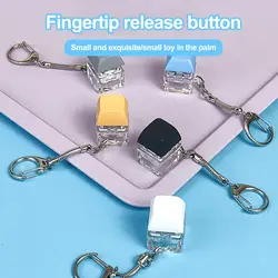 Keyboard Switch Keychain Stress Relief Toys Adults Finger Press Type Keyboard Executive Desk Decompression Toy Key Chain Pendant