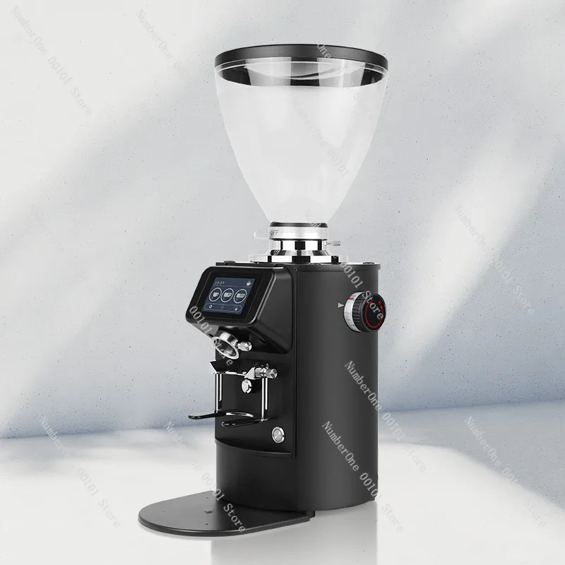 K83 Professional Electric Coffee Grinder, 90MM Titanium Alloy Flat Burr, Commercial Quantitative Grinder Italian Style