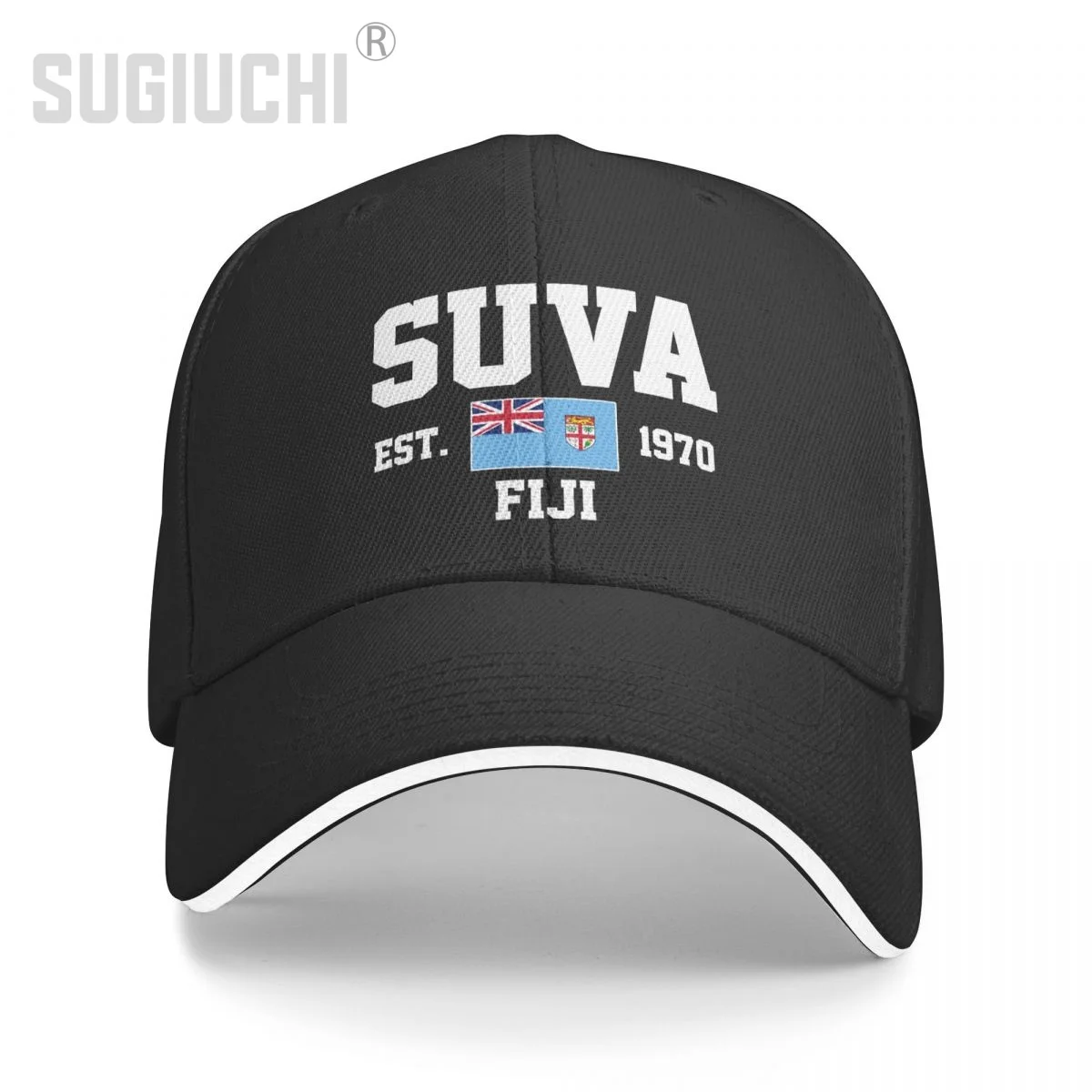 Baseball Cap Fiji EST.1970 Suva Capital Men Women Unisex Hip Hop Sandwich Caps Snapback Golf Hat Fishing