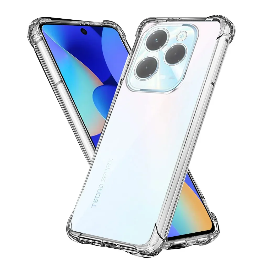 Shockproof Case For Infinix Hot 40 Pro Clear Silicone Soft Cases For Infinix Hot 40i Transparent Cover Hot40 40Pro Funda Coque