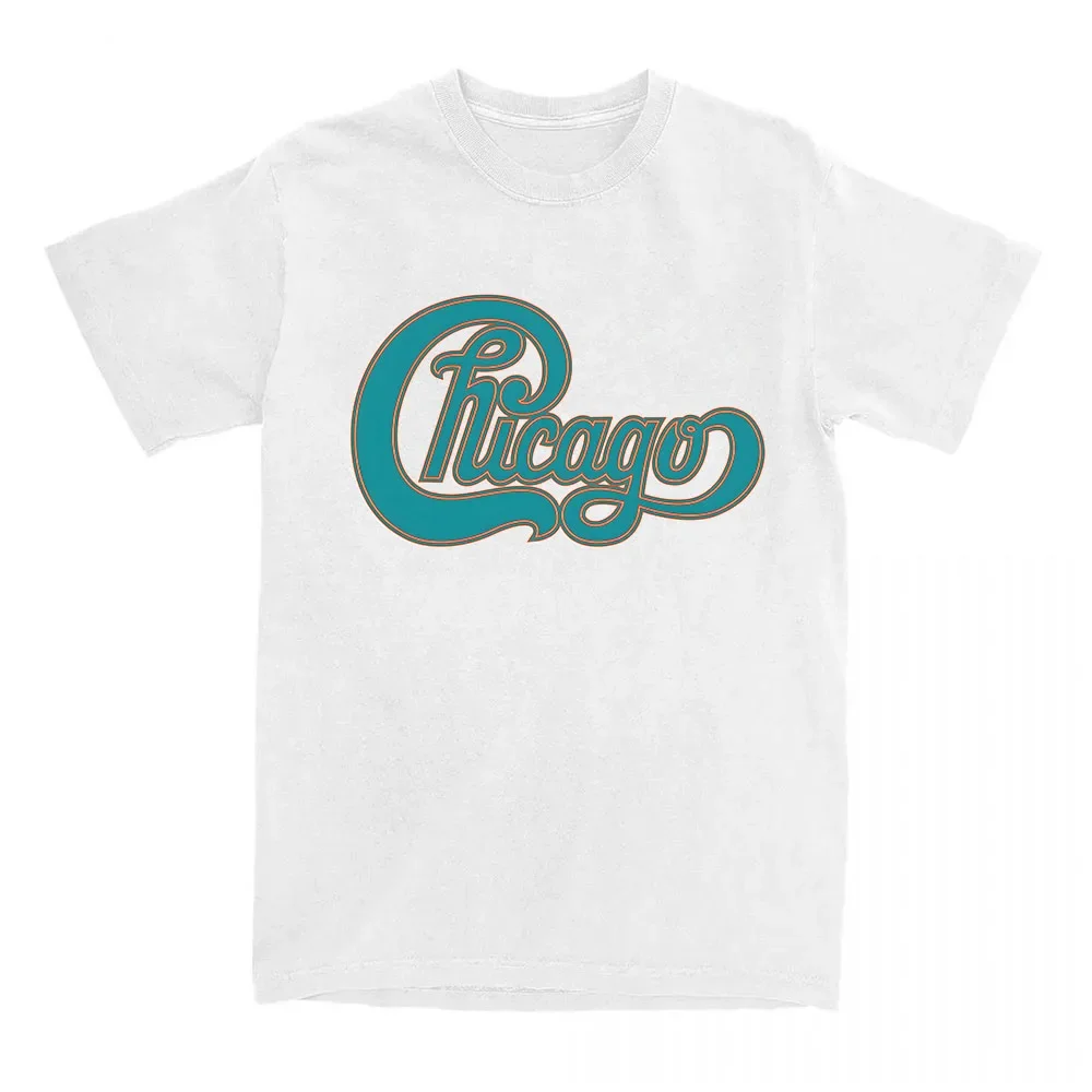 

Chicago America's Band Logo Printed Tshirt Short Sleeve Cotton Fashion Female T-shirt Unisex Streetwear Casual Women Men T Shirt