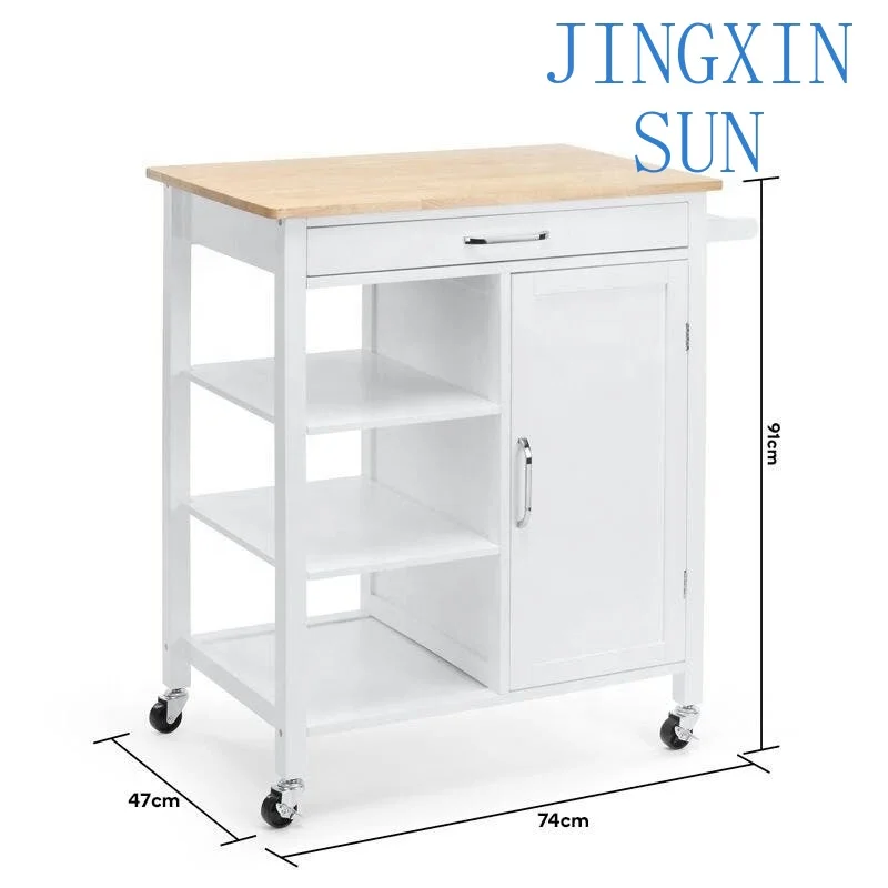 Stock Kitchen Cart Island Rolling Home Dining Wooden Trolley Storage Modern Cabinet