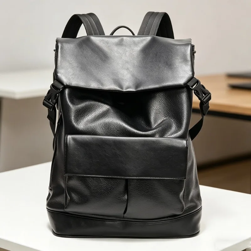 

Fashion Flip Backack Men Large Capacity Backpack For Men Business 14 inch Laptop Bag Male Casual Softback Student Schoolbags
