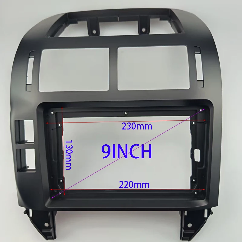 7/9 inch Car DVD Only Frame Audio Fitting Adaptor Dash Trim Facia Panel For Volkswagen POLO 2004-2011