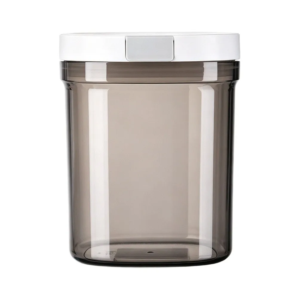Plastic Coffee Canister 27 Fl Oz with Airtight Closure for Storing Coffee Grounds Beans Tea Sugar Flour and Essentials