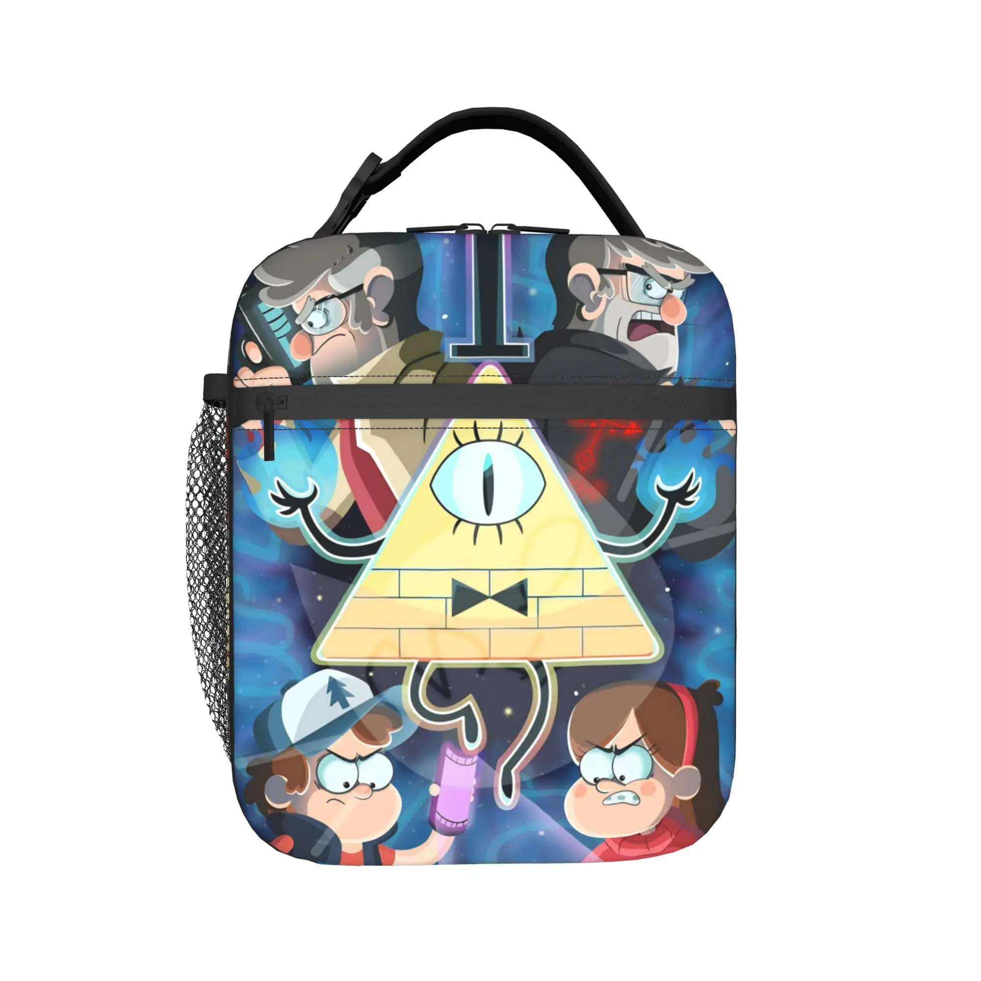 Insulated Lunch Boxes G-Gravity Falls Accessories  Food Box Causal Cooler Thermal Lunch Box For School