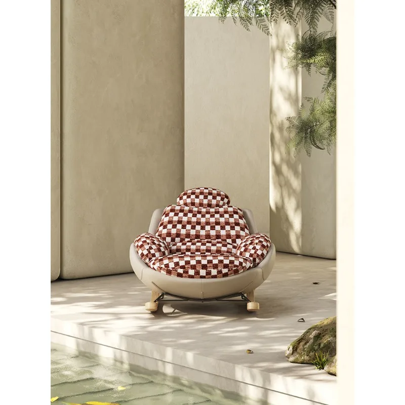 Italian light luxury sofa rocking chair lazy leisure chair household sofa chair