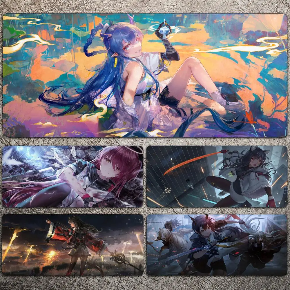 

Arknights Anime Girl Mousepad Large Gaming Mouse Pad LockEdge Thickened Computer Keyboard Table Desk Mat