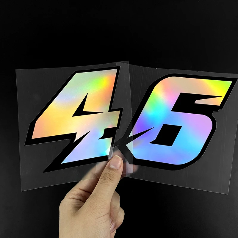 1PC 0123456789 Laser Number Motorcycle Stickers Motorbike Fuel Tank Side Panels Scooter Helmet Moto Fashion Vinyl Decals Decor image 5