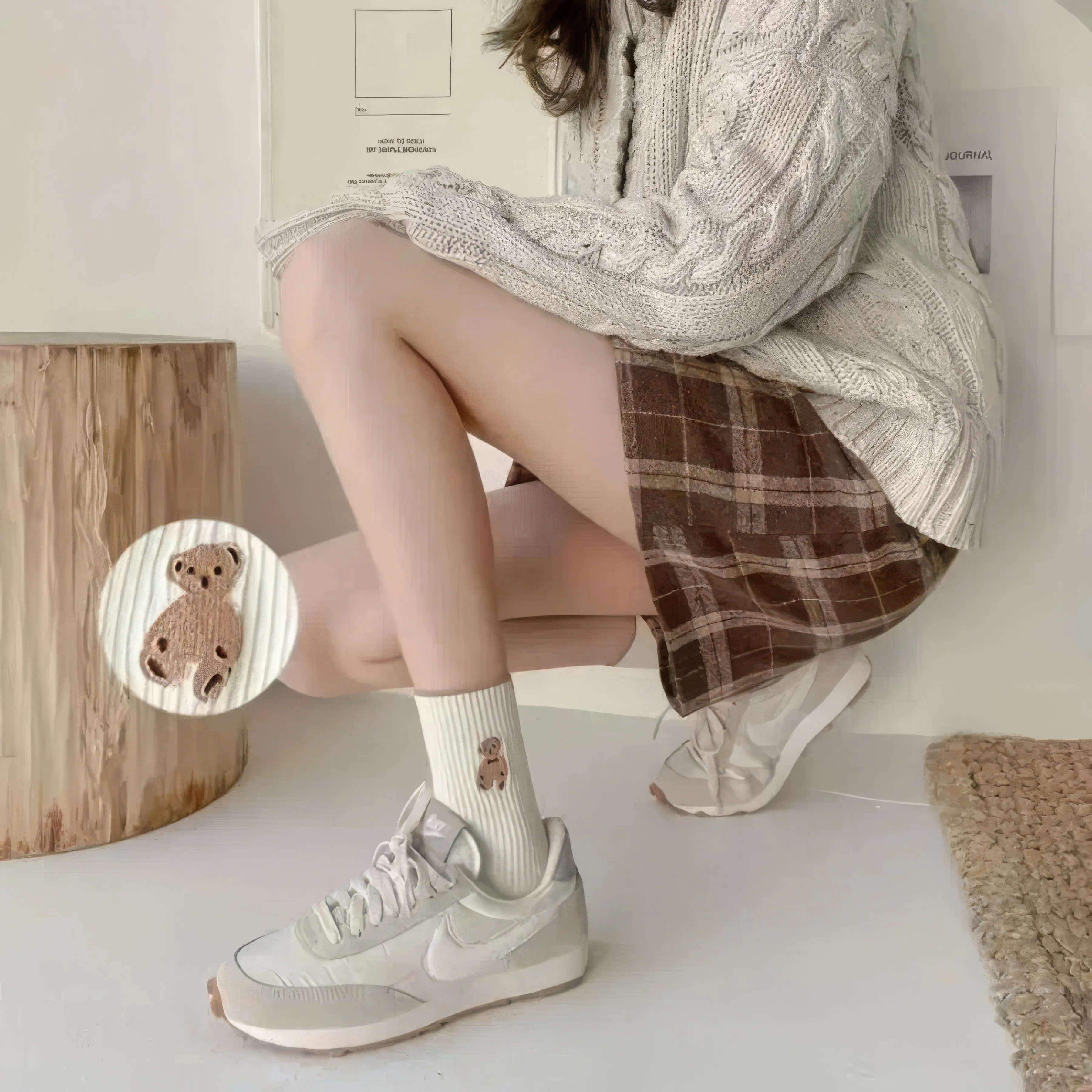 

Уютный подарочный набор носков с плюшевым мишкой (5 пар) — плюшевые, удобные и очаровательные носки для нее, него и детей