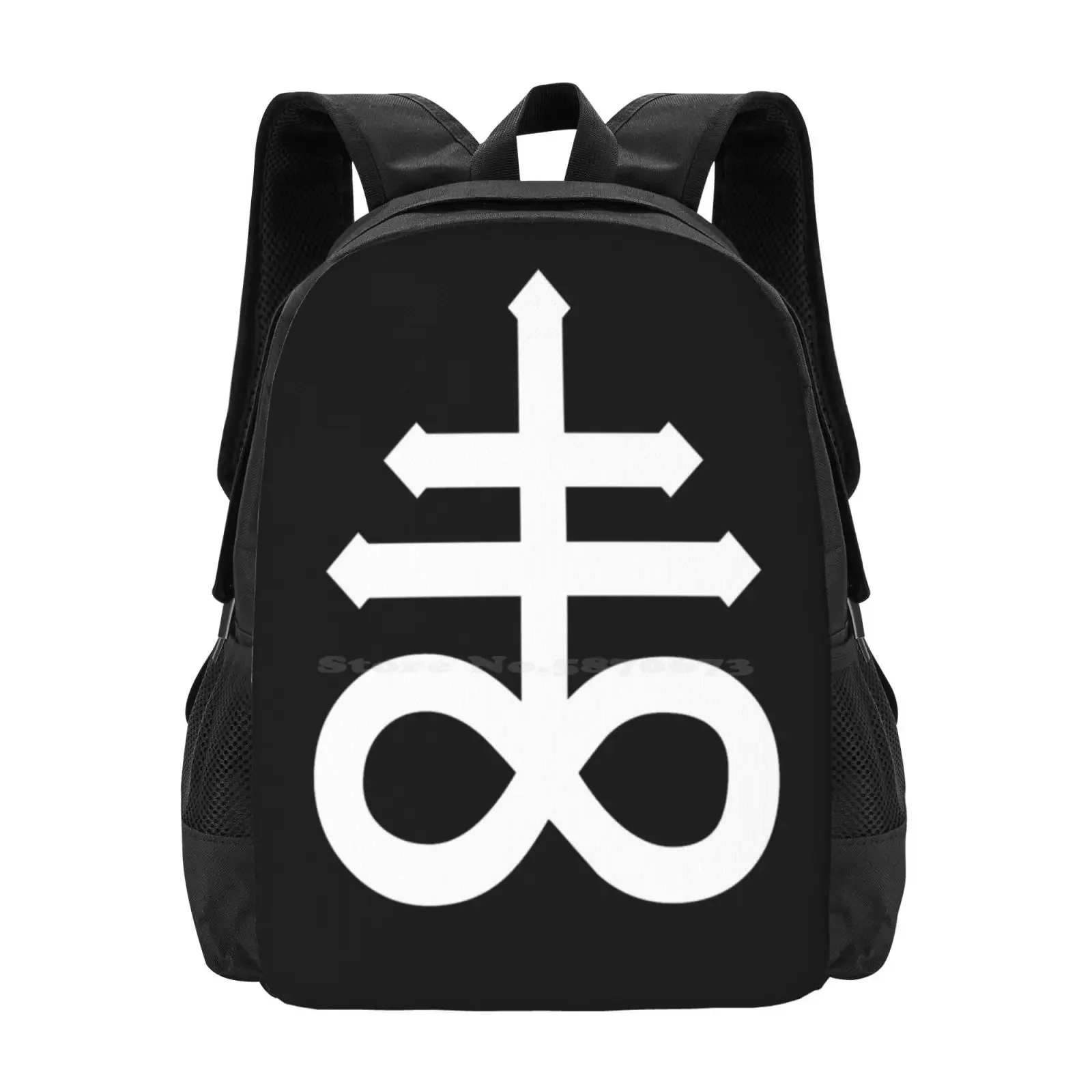 

Crux Satanus Aka Leviathan Cross Teen College Student Backpack Pattern Design Bags Crux Satanus Cross Of Satan Leviathan Symbol