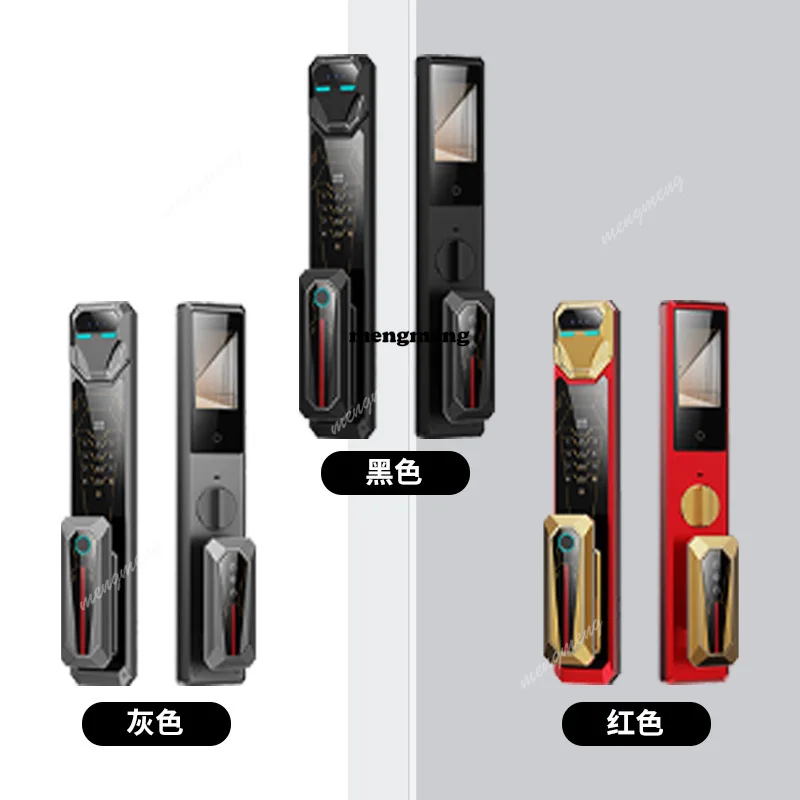 Home security door 3D facial recognition smart lock visual cat eye graffiti password lock