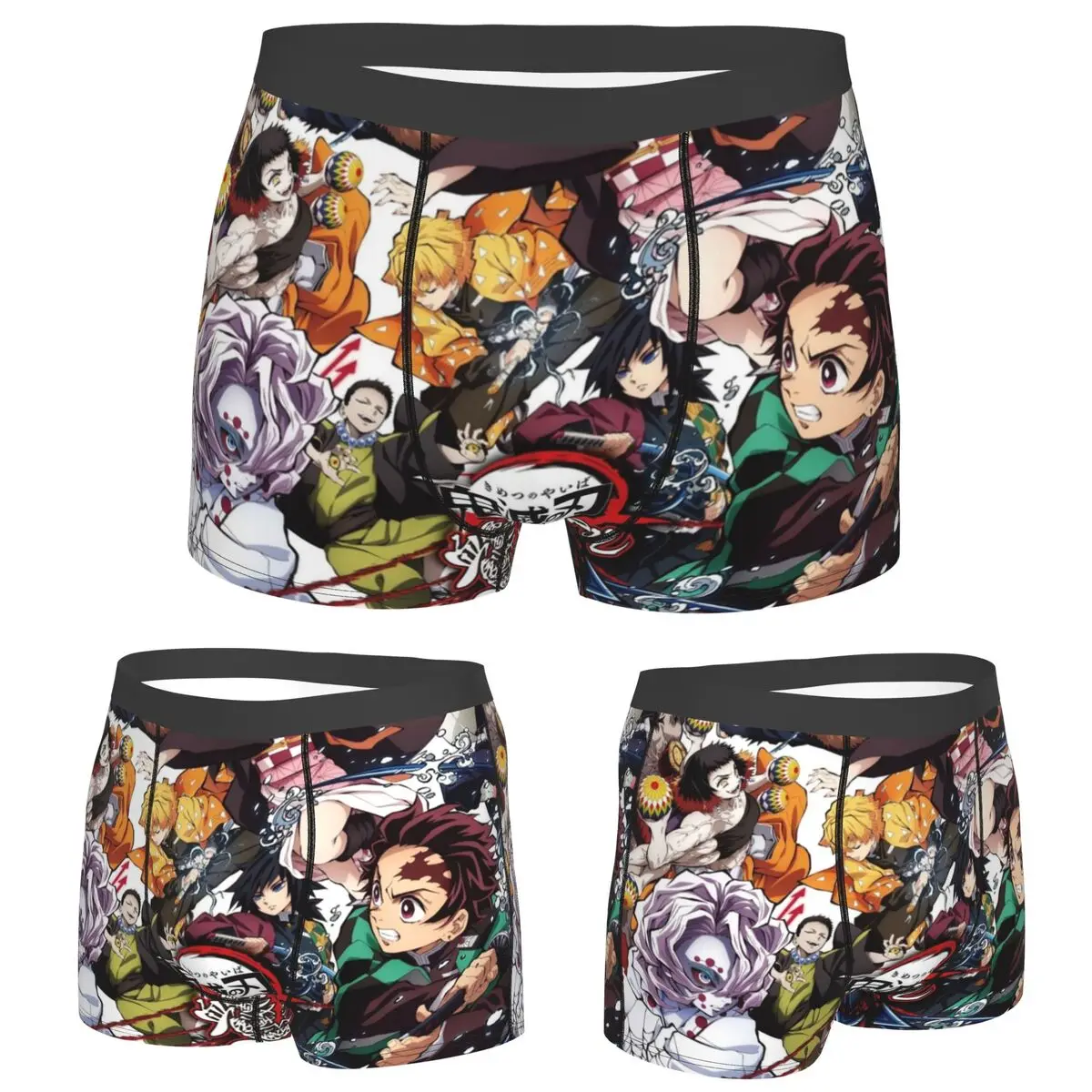 

Boxer Underpants Shorts Demon Slayer Panties Men's Soft Underwear for Homme Man Boyfriend Gifts