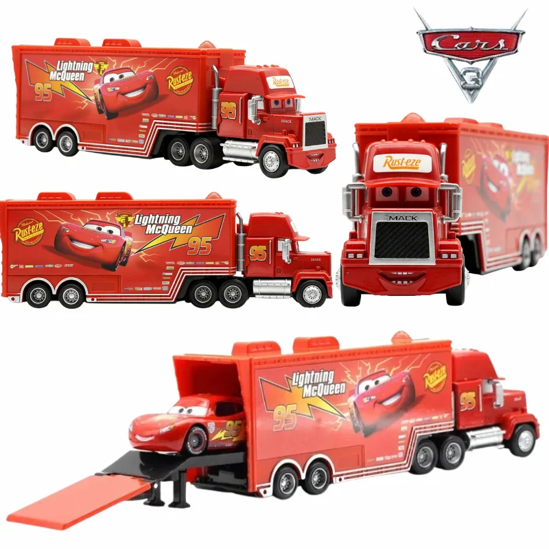 

High Quality Disney Pixar Cars And Truck Set | Lightning Mcqueen Model Trucks | Racing Car Model Toy | Birthday Gift for Boys