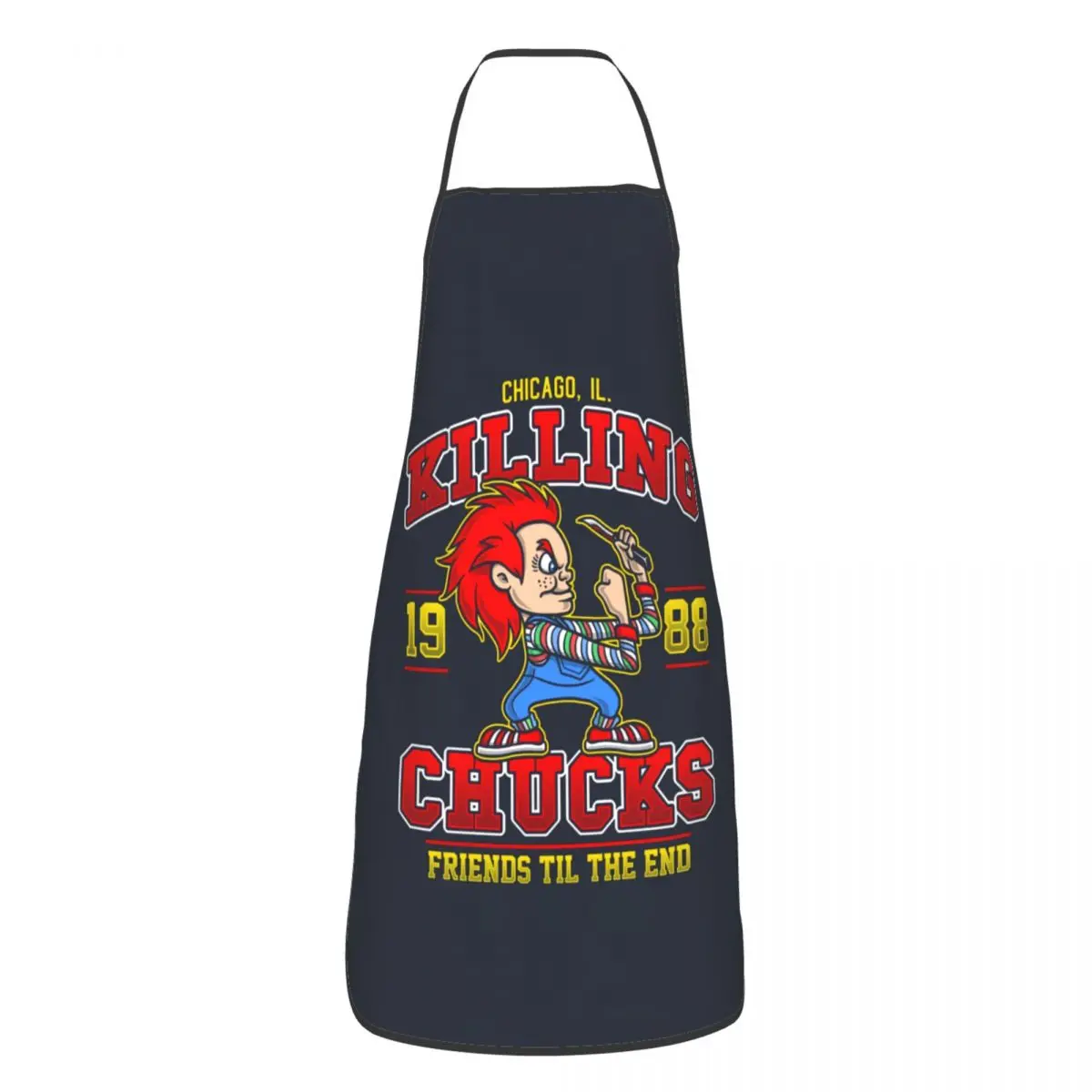 The Killing Chucks Apron for Women Men Unisex Bib Killer Doll Child's Play Kitchen Cooking Tablier Cuisine Chef Baking