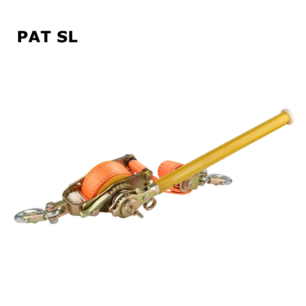 Manual Web Strap Hand Cable Puller With Belt Ratchet Tightener Insulation Handle Electric Power Tool Tight Line Device