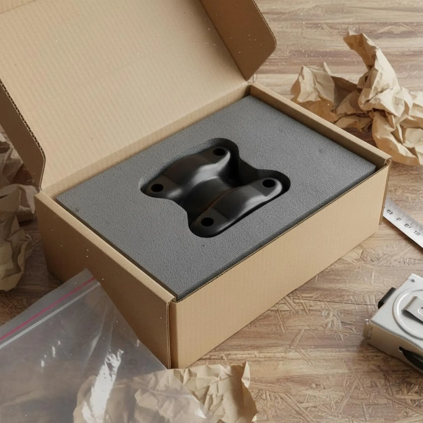 2 Piezas Placa Flexible de Metal para Amortiguador Trasero con Perno en U, de Larga Duración, para Absorción de Impactos, Sin Perforación, Pieza Automotriz