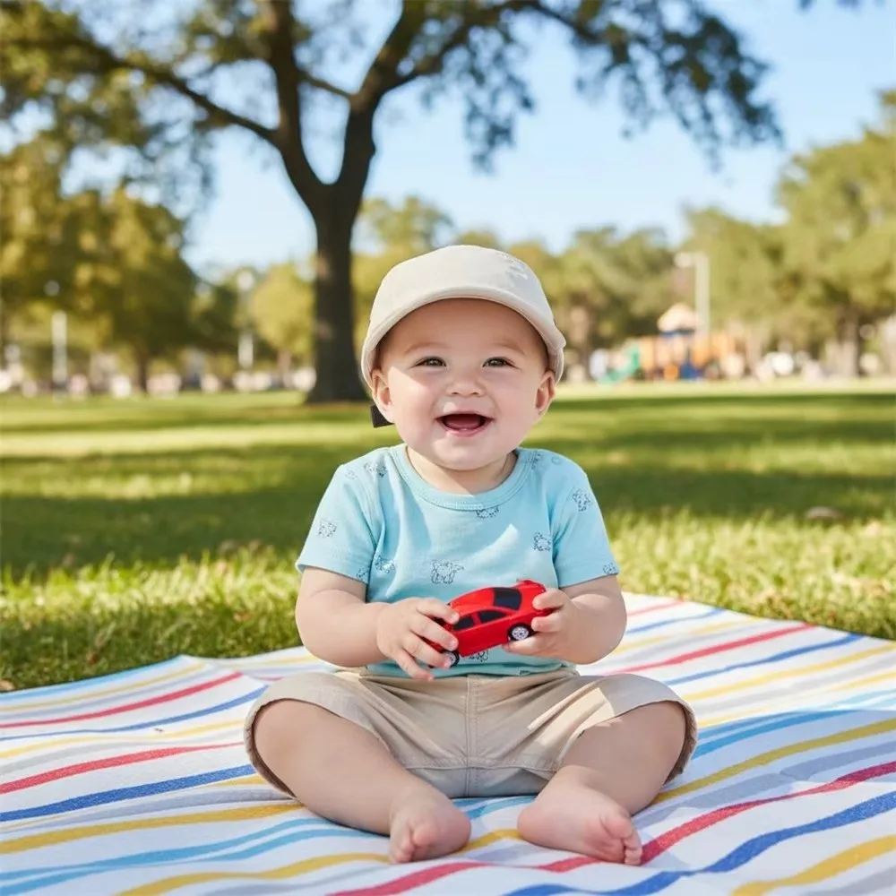 

Casual Breathable Baby Sun Hat Quick Dry Solid Color Kids Beach Cap Duck Tongue Adjustable Toddler Visor Baseball Cap Outdoor
