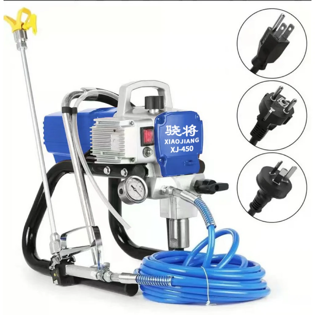 Airless Paint Sprayer 1800W Electric High Pressure Airless Plunger Spraying Tool 3300PSI portable painting equipment Xiaojiang450 Airless Spraying Machine Paint Spraying Machine