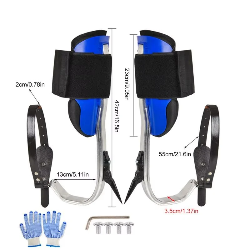 Draagbare boomgaffs Klimspikes Zware schoenen Boomharnas Klimset voor buiten