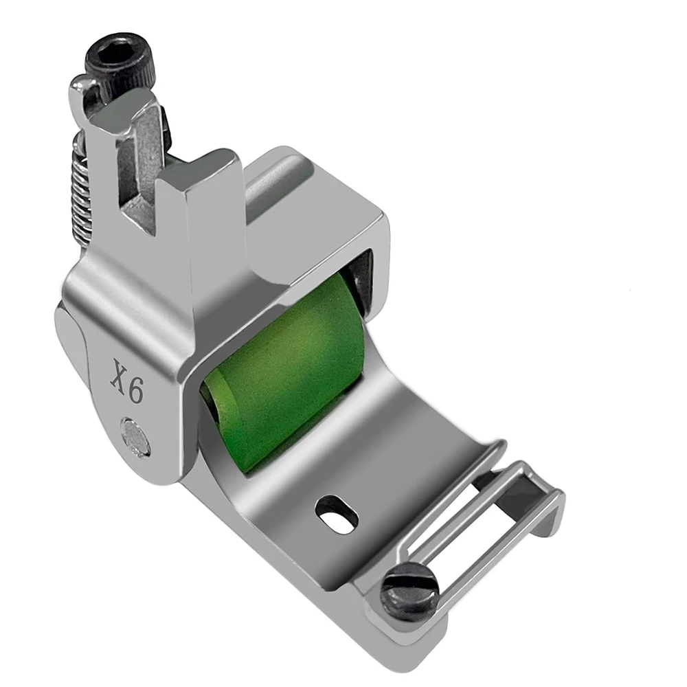 X6 Adjustables Edge Guide Rolled Hem Feet 0.1-12.5mm Roller Hemmer Presser Foot For Industrial Sewing Machine Accessories