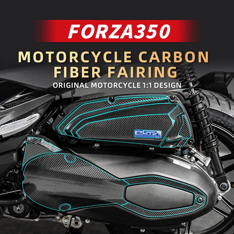 

Used For Honda Forza 350 Motorcycle Accessories Upgrade Material Carbon Fiber Protective Sticker Body Plastic Parts Area