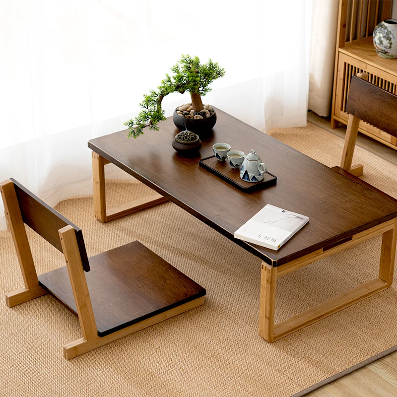 b8 Bay Window Chair Japanese Lazy Bone Chair Solid Wood Balcony Seat Deck Armchair Washitsu Chairs