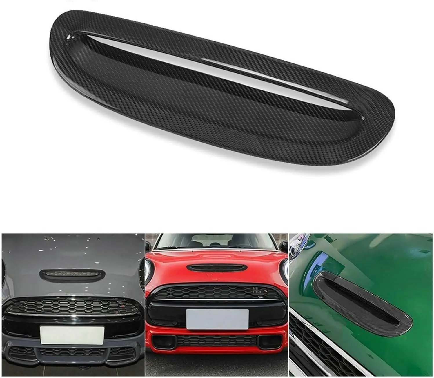 Car Front Engine Hood Air Outlet Vent Cover Stickers For Mini Cooper S JCW F54 F55 F56 F57 R56 R57 R58 R59 Auto Car Accessories