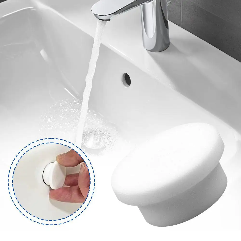 2/10PCs Rubber Sink Overflow Drain Cover T Type Silicone Seal Bathtub Stopper Sink Cover Circular Overflow Cover For Bathroom