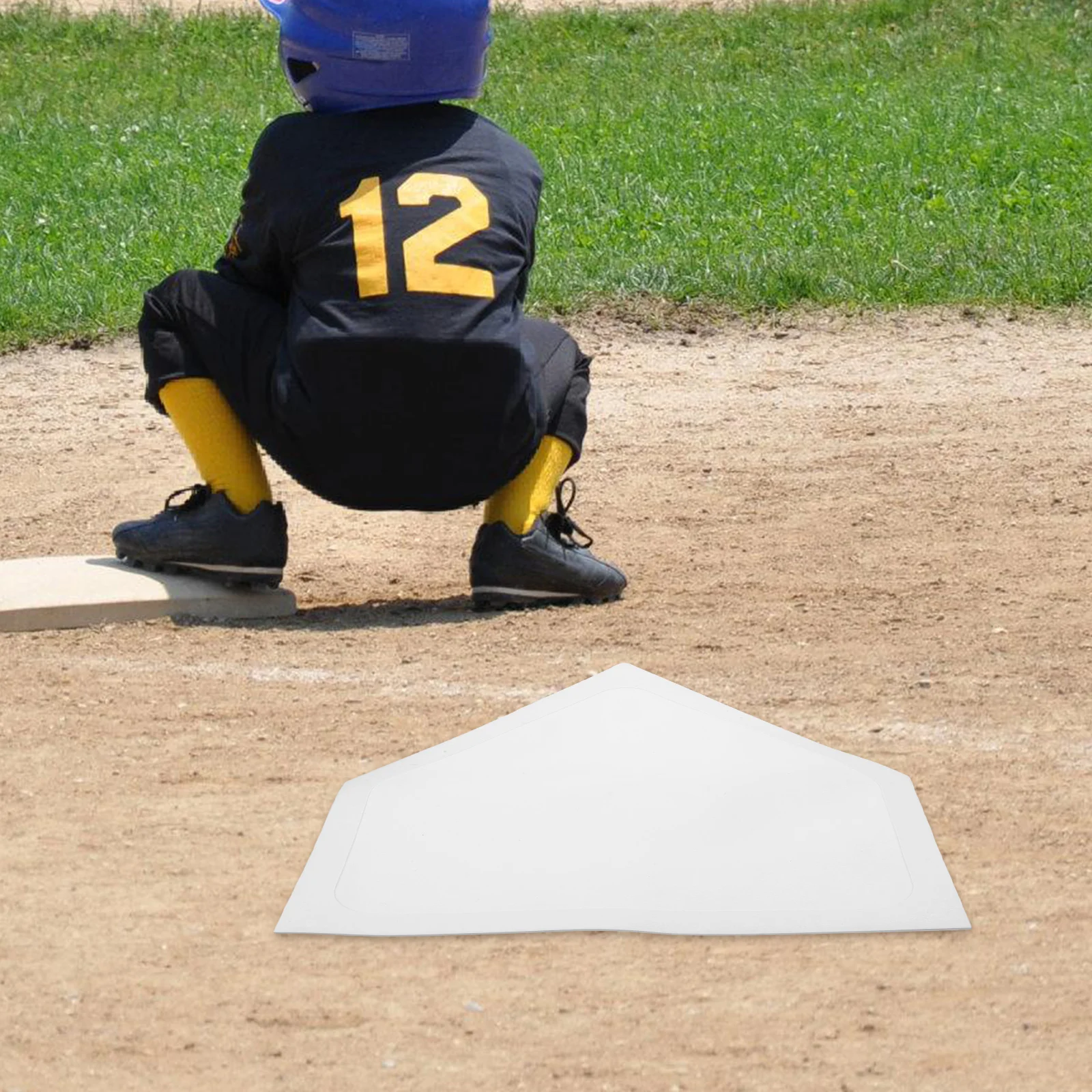 

Baseball Training Plate Marker Pitcher Home Plate Mat Portable Flat Surface Durable Tpe Material Easy Clean For Sports Exercise