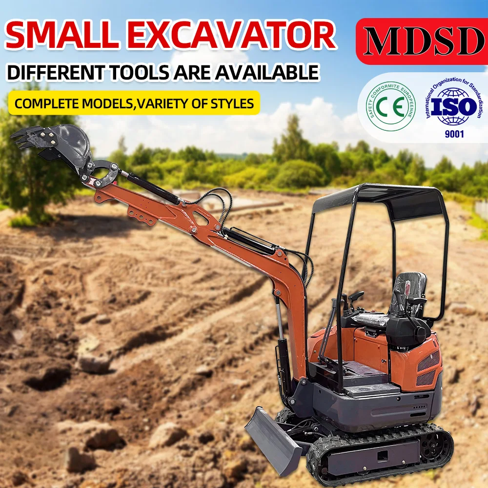 Excavator Mini Crawler 1500kg, Mini Bagger Hidrolik Diesel Mesin Euro 5, 1,5 Ton 2 Ton, Grosir Murah, Custom