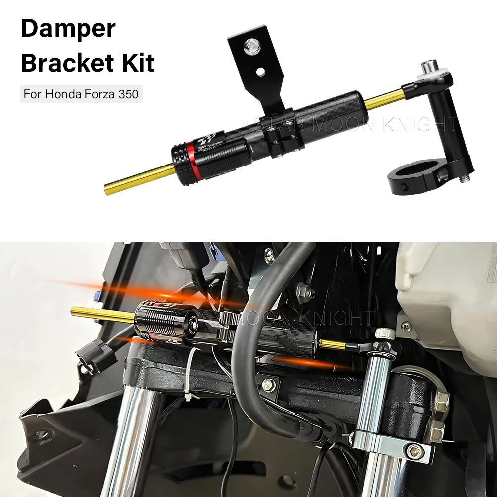 

Damper Absorber Bracket Kit For Honda Forza 350 Forza350 NSS350 Scooters Steering Shock Mount Accessories