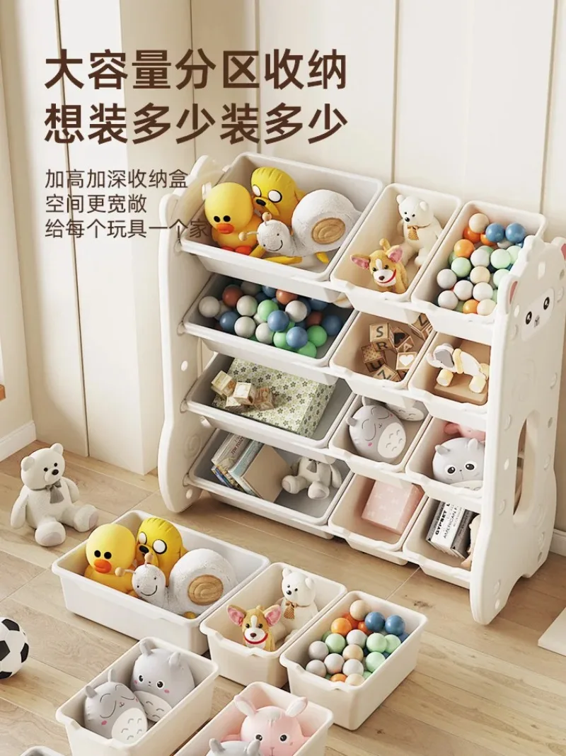 Imagem -02 - Toy Rack de Armazenamento Home Storage Baby Rack Organizador de Classificação Multi Layer Home Locker Picture Book Shelf Prateleiras Crianças