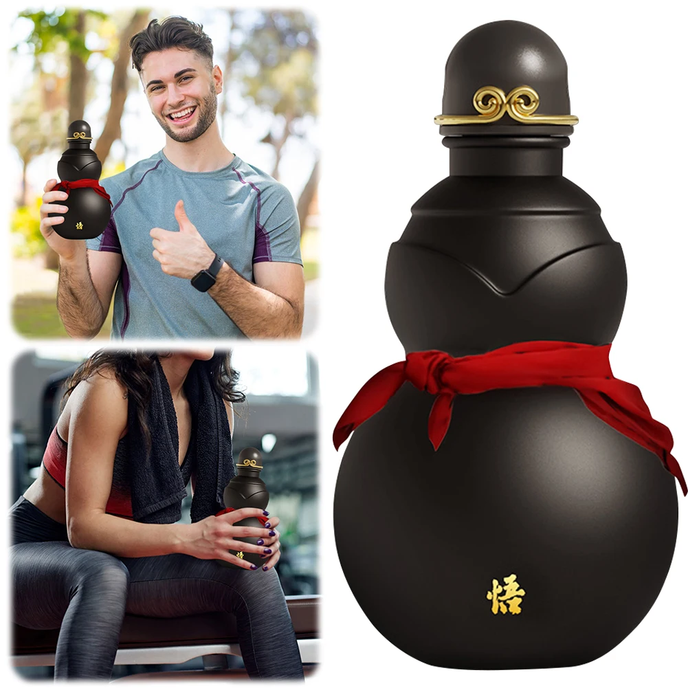 

900 мл бутылка для воды в виде тыквы, китайский чайник Wu Kong в стиле ретро, спортивная бутылка для воды большой емкости для занятий спортом на открытом воздухе