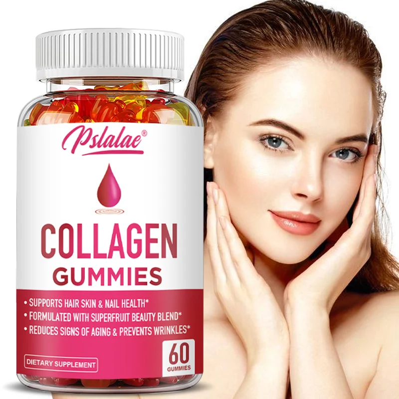 Collagen Gummies - สําหรับการเจริญเติบโตของเส้นผม การดูแลผิว ผิวกระจ่างใส รองรับสุขภาพกระดูกและข้อ