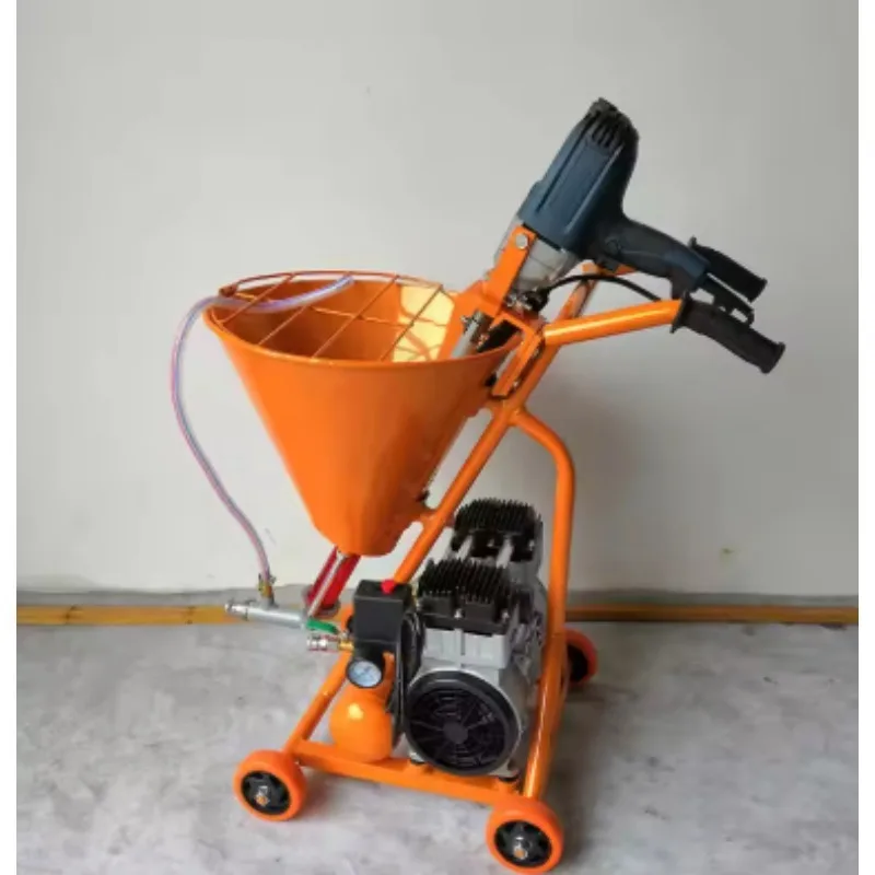 بخاخ مسحوق معجون طلاء الحجر الحقيقي المقاوم للحريق الكل في واحد من مادة البولي يوريثين js طلاء مقاوم للماء متعدد الوظائف عالي الطاقة أوتوماتيكيًا