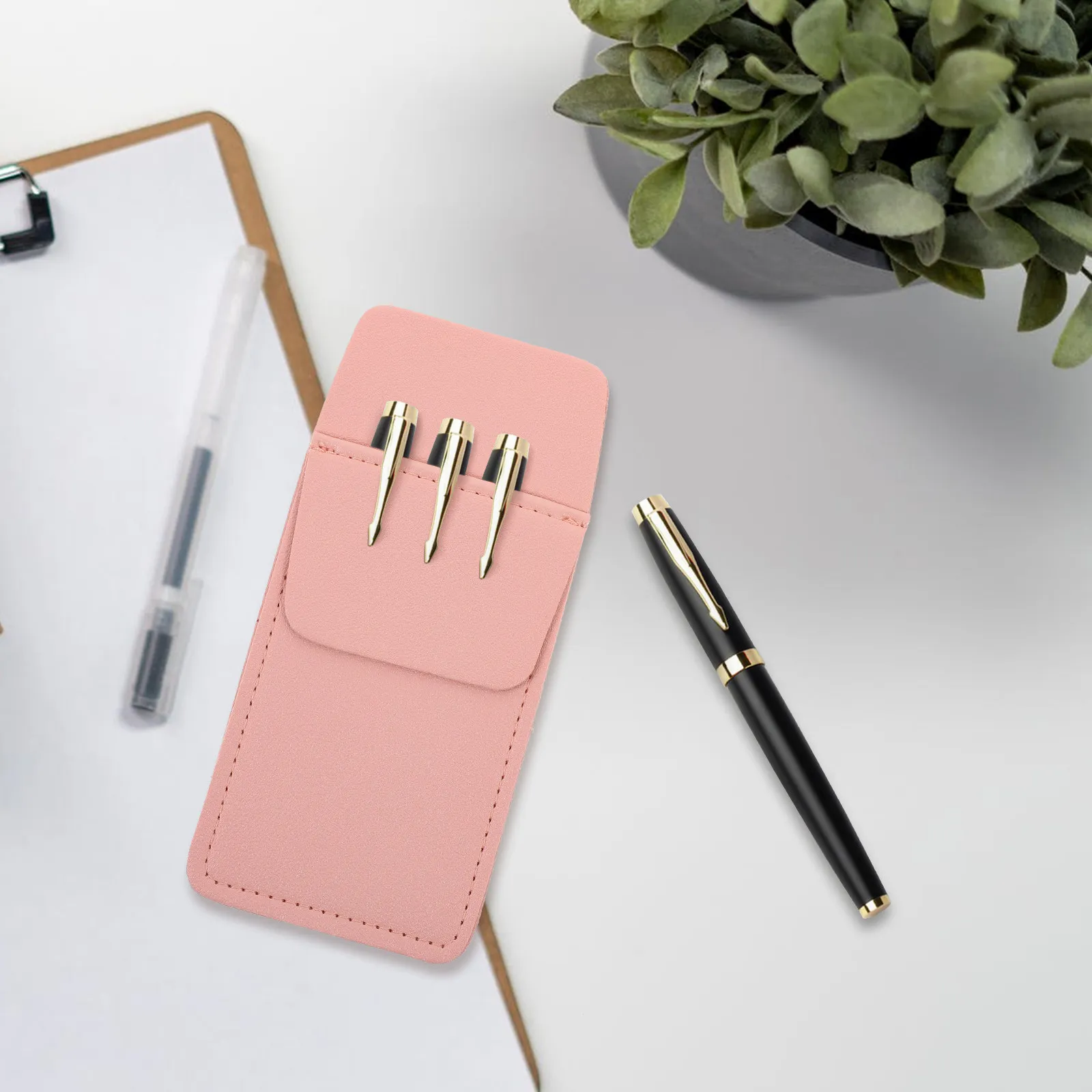 Strong Thick Pen Storage Pouch Insert Type Pocket Protector for Nurses Doctors Staff Pens Pencils Cards