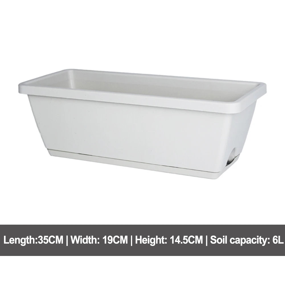 Gardening Plastic Flower Pots Gardening New Outdoors Flowerpot Plastic Flower Pots Rectangular Basin Practical
