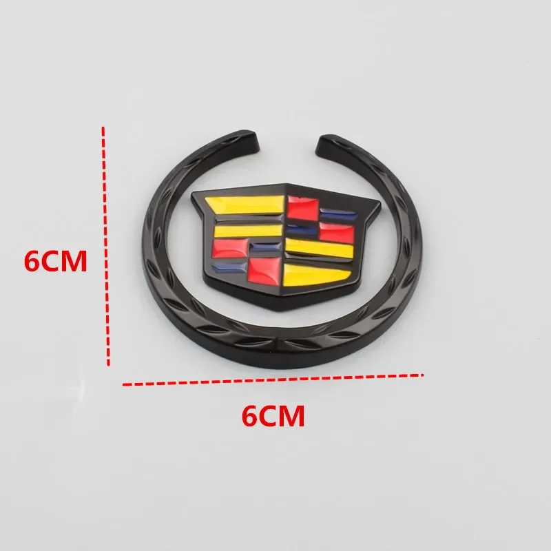 6 سنتيمتر سبيكة نافذة السيارة الجانب شعار ملصق الخلفي الجذع شارة لكاديلاك ATS BLS CT6 CTS EXT SLR STS XLR XT4 XTS إسكاليد ديفيل #4