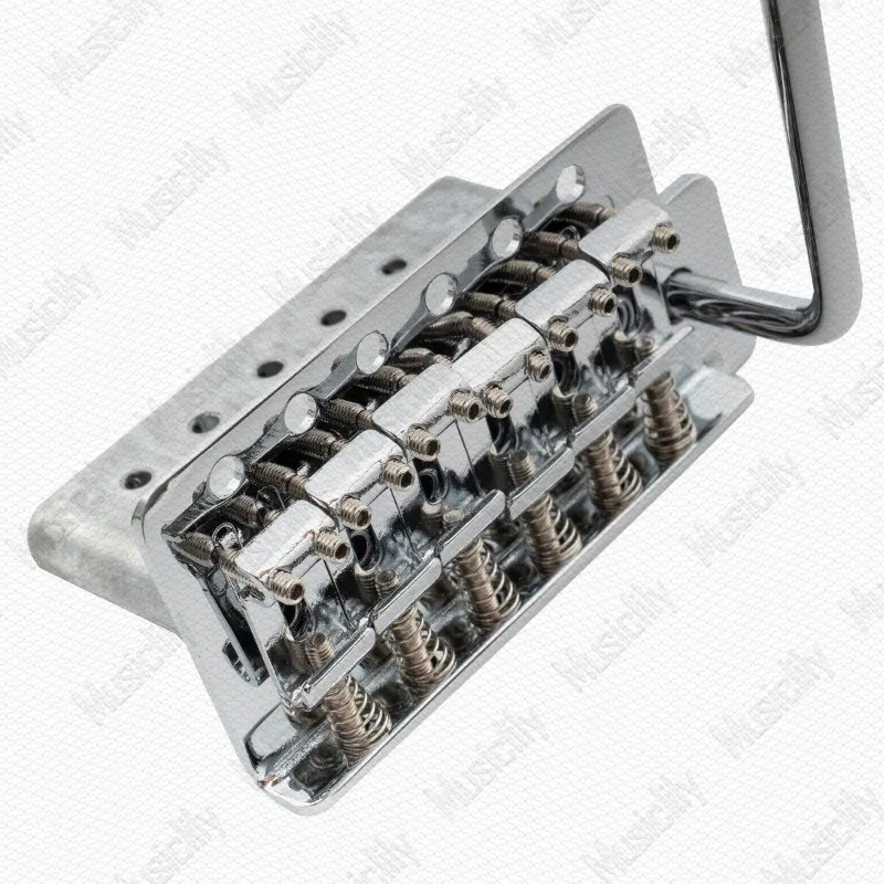 52.5mm String Spacing Tremolo Bridge Set Modern Vintage Saddles Thin Base 6-Point for S/q ST Str Electric Guitar