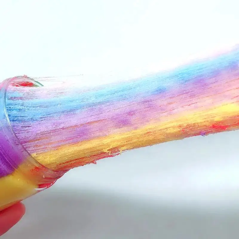 مجموعة طين ندفة الثلج على شكل قمر 60 مل من Engaging DIY: سلايم عضوي للزبدة، لعبة تخفيف الضغط، طين رقيق غير لامع