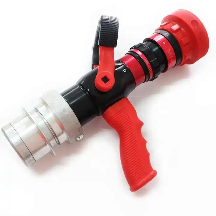 Xhyxfire Fire Brigade Pistol Grip Branch Pipe Spray Jet Fire Fighting Water Hose Gun Stainless Steel ISO Power ABS Black, Red