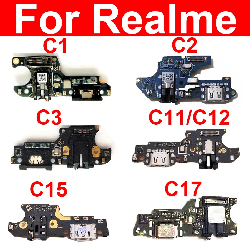 

Usb Charging Board For OPPO Realme C1 C2 C3 C11 C12 C15 C17 USB Charger Jack Port Connector Board Flex Cable Repair Parts