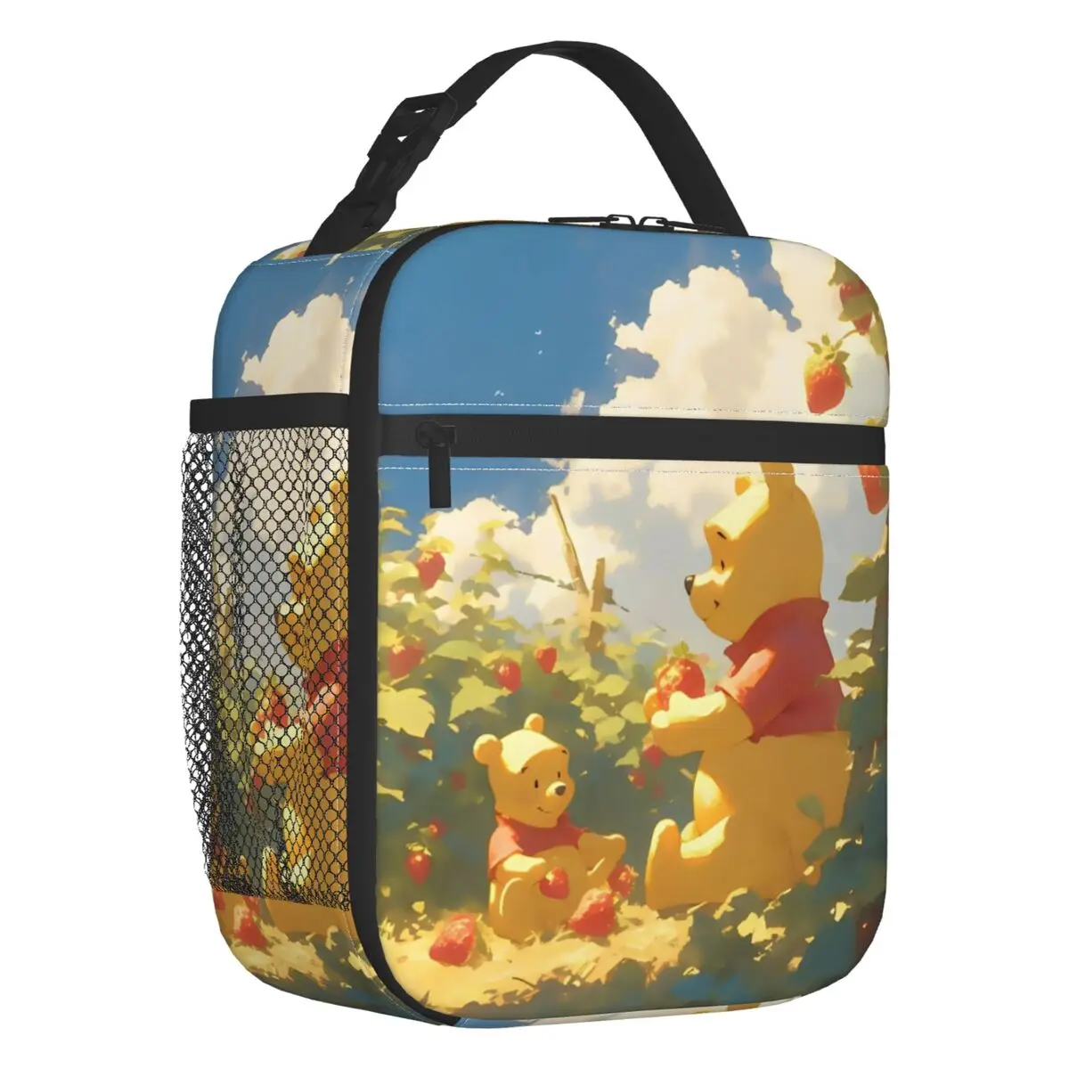

Custom Adorable Winnie Pooh Insulated Lunch Bags for Camping Travel Kawaii Cartoon Leakproof Thermal Cooler Lunch Box