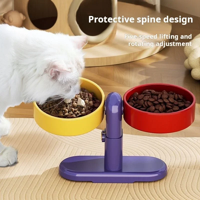 

Pet Feeder Elevated Dog Bowls Height Adjustable Tableware Feeding And Water For Small Breeds Dogs Feeding Free shipping