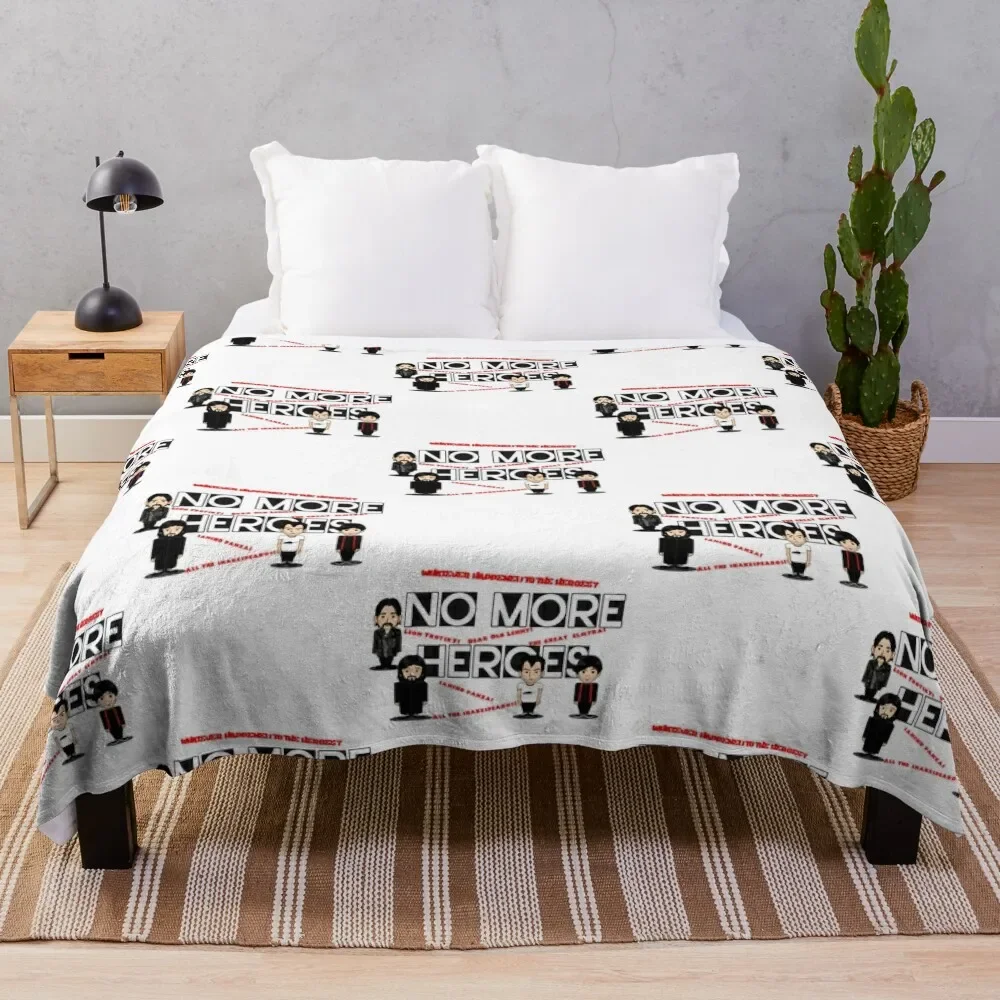 

No More Heroes Throw Blanket Year Round Soft Comfortable Blanket for Home