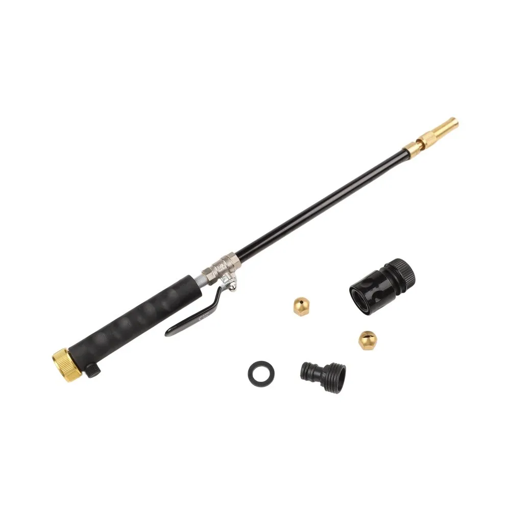Multi-Purpose Water Pistol High Pressure Nozzle Black Multi Purpose Cleaning Nozzle Professional Oxidation Finish