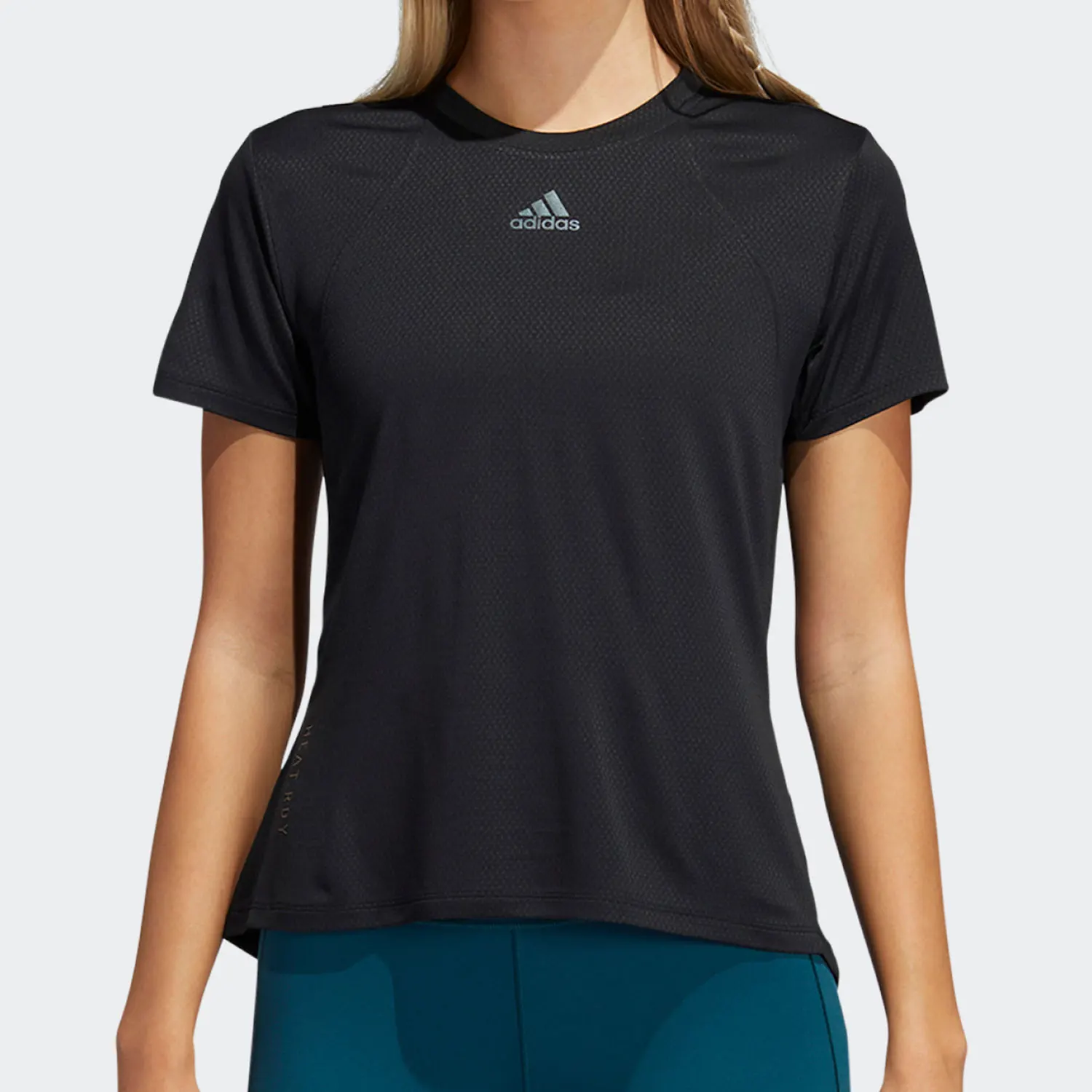 

Оригинальная сезонная новая женская простая однотонная спортивная футболка Adidas с короткими рукавами H20744