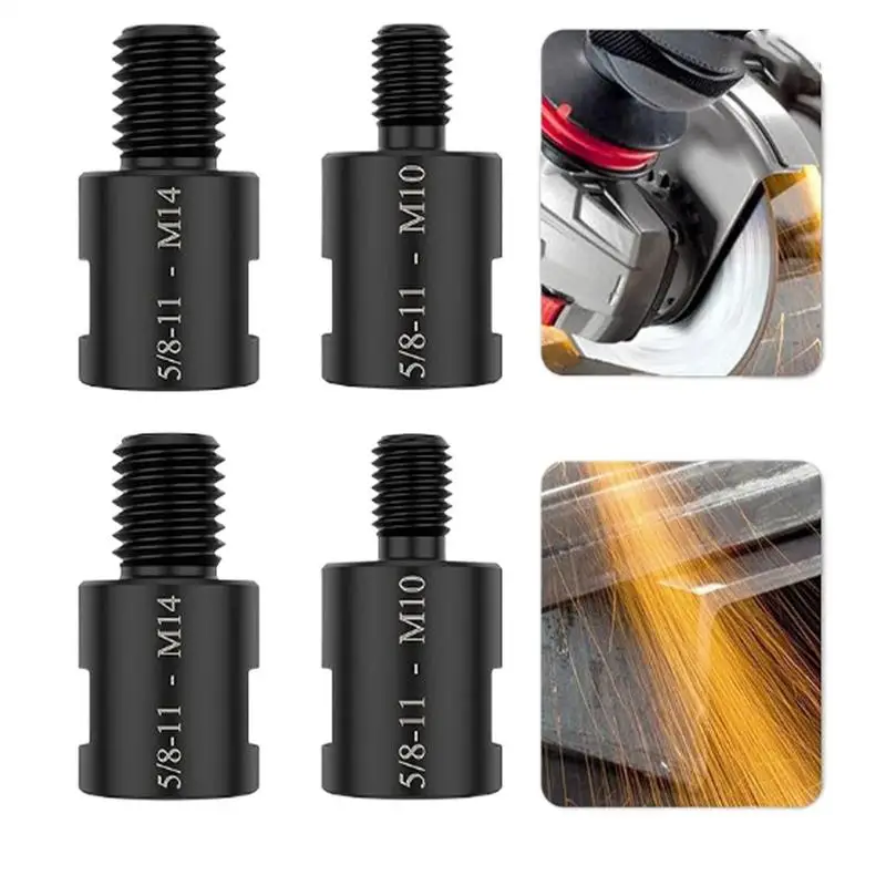 Rotary Polisher Adapter 4X Connecting Attachment For Rotary Burr 5/8in-11 Female To M14/M10 Male Adaptor Converter For Angle